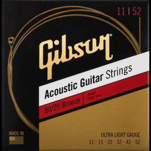 Струни для акустичної гітари GIBSON SAG-CPB13 Coated Phosphor Bronze Acoustic Guitar Strings 13-56 Medium