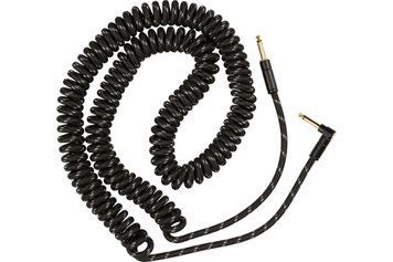 Кабель инструментальный FENDER Cable Deluxe Series Coil 30" Black Tweed