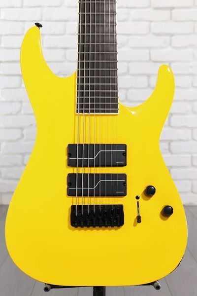 Электрогитара LTD SC-608 BARITONE Stephen Carpenter Signature (Yellow) с кейсом