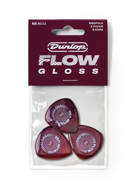 Набор медиаторов Dunlop Flow Gloss Pick 3.0MM