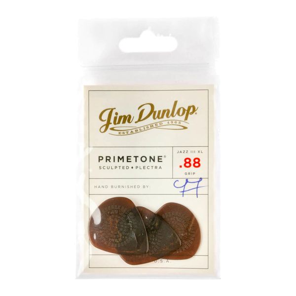 Набор медиаторов Dunlop Primetone Jazz III XL Grip Pick 0.88