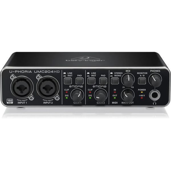 Аудіоінтерфейс BEHRINGER UMC204HD