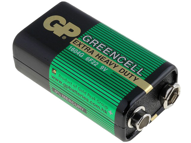Батарея крона GP Greencell 9V 6F22