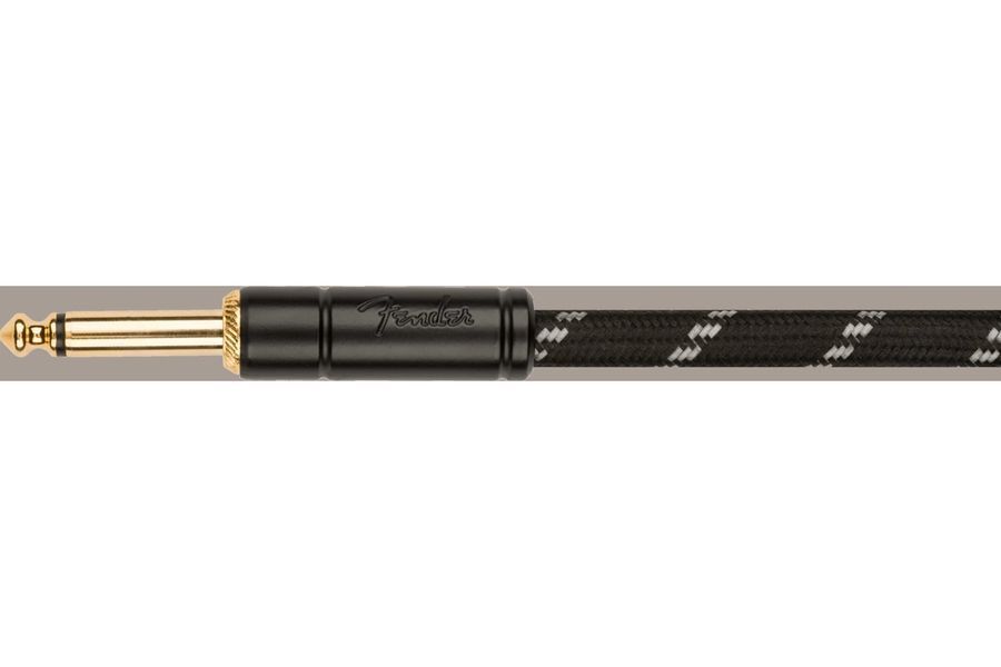 Кабель инструментальный FENDER Cable Deluxe Series Coil 30" Black Tweed