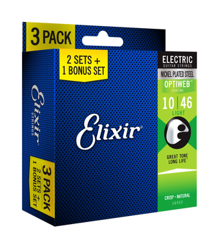 Струни для електрогітари Elixir EL OW L (3 Pk)