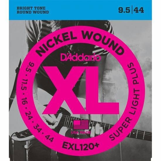 Струны для электрогитары D'ADDARIO EXL120+ XL Nickel Wound Super Light Plus (9.5-44)
