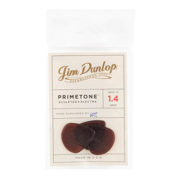Набор медиаторов Dunlop Primetone Jazz III XL Grip Pick 1.4