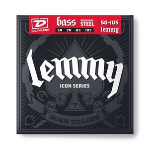 Струны для бас-гитары DUNLOP LKS50105 Lemmy Kilmister Icon Signature Bass Strings (50-105)