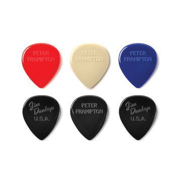 Набор медиаторов Dunlop Peter Frampton Vintage Jazz Teardrop Pick - 6 Pack