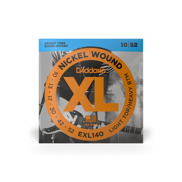 Струны для электрогитары D'ADDARIO EXL140 XL Nickel Wound Light Top/Heavy Bottom (10-52)