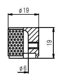 Ручка для потенциометра PAXPHIL NS003 GD CONTROL KNOB SCREW TYPE (GOLD)
