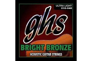 Струны для акустической гитары GHS Strings Bright Bronze SET BB10U