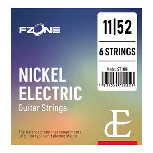 Струни для електрогітари Fzone ST108 Electric Nickel (11-52)