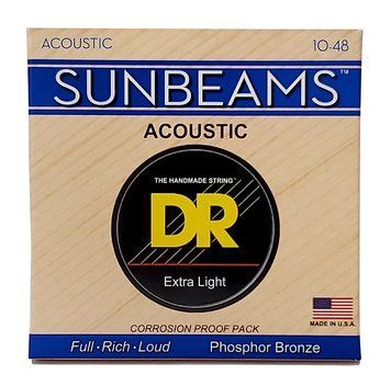 Струни для акустичної гітари DR Strings Sunbeam Acoustic Phosphor Bronze - Extra Light (10-48)