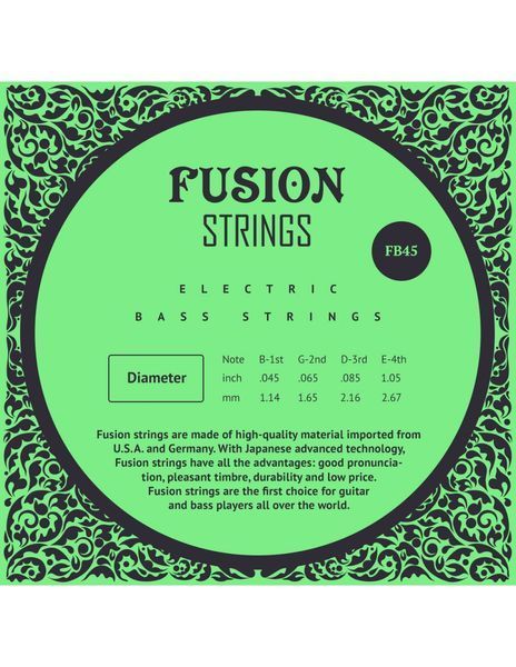 Струны для бас-гитары Fusion strings FB45