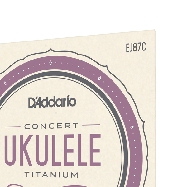 Струны для укулеле D'ADDARIO EJ87C Titanium Ukulele Concert