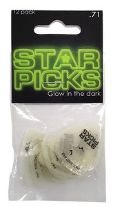 Набор медиаторов Everly Glow In The Dark Star Pick Medium .71mm (12-PACK)