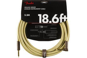 Кабель інструментальний FENDER CABLE DELUXE SERIES 18.6' ANGLED TWEED