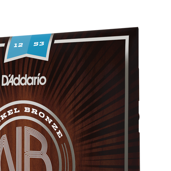 Струни для акустичної гітари D'ADDARIO NB1253 Nickel Bronze Light (12-53)