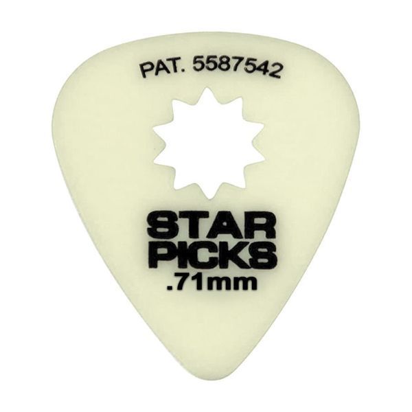 Набор медиаторов Everly Glow In The Dark Star Pick Medium .71mm (12-PACK)