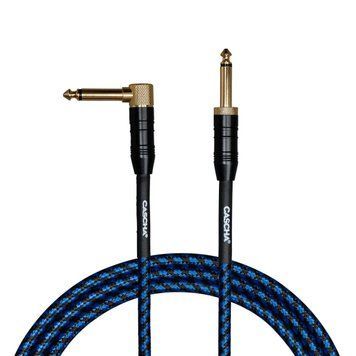 Кабель инструментальный Cascha CCP-G2ABL6 (Professional Line Guitar Cable, Tweed Blue, 6 м)