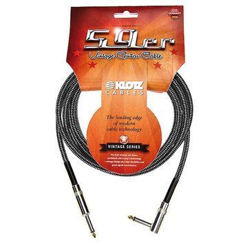 Кабель інструментальний KLOTZ 59 VINTAGE PRO GUITAR CABLE ANGLED 3 M