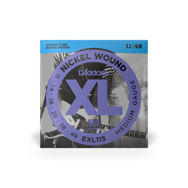 Струны для электрогитары D'ADDARIO EXL115 XL Nickel Wound Medium (11-49)