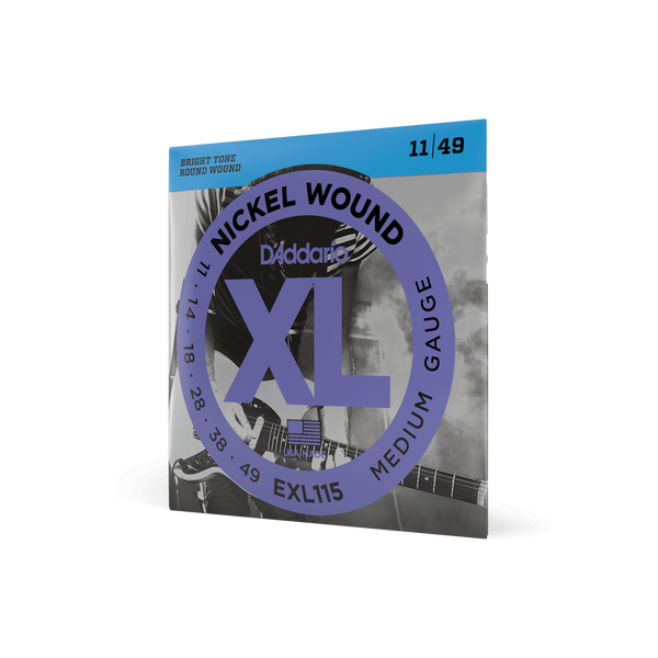 Струны для электрогитары D'ADDARIO EXL115 XL Nickel Wound Medium (11-49)