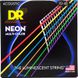 Струни для акустичної гітари DR Strings Neon Multi-Color Acoustic - Extra Light (10-48) - фото 1