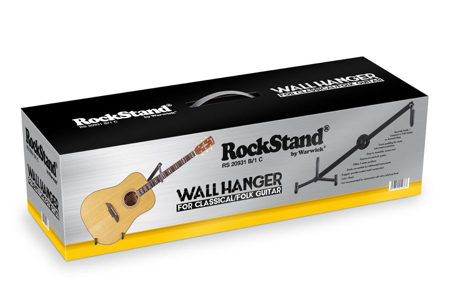 Стійка ROCKSTAND RS20931 B - Acoustic Guitar Wall Hanger, horizontal