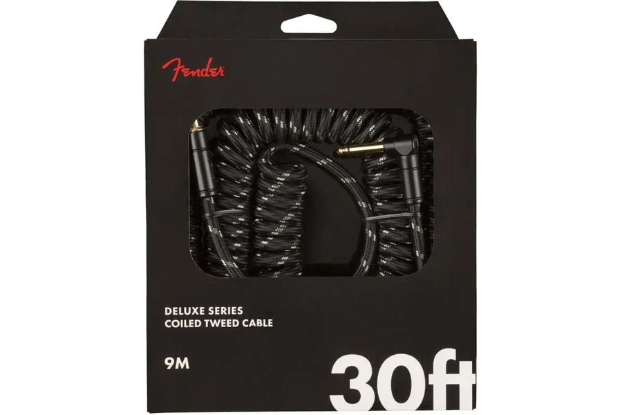 Кабель інструментальний Fender Cable Deluxe Coil 30" Black Tweed