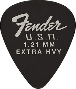 Набор медиаторов Fender 351 Dura-Tone 1.21 12-Pack, Black
