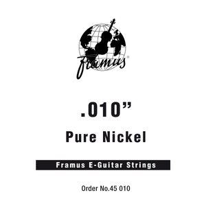 Струни для електрогітари FRAMUS 45010 Blue Label - Electric Guitar Single String, .010