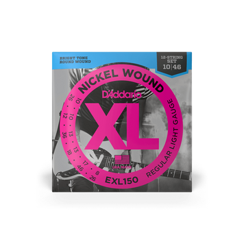 Струни для електрогітари D'ADDARIO EXL150 XL Nickel Wound Regular Light 12-String (10-46)