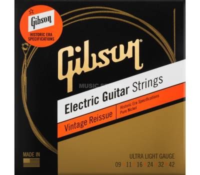 Струны для электрогитары GIBSON SEG-HVR9 Vintage Reissue 9-42 Ultra Light