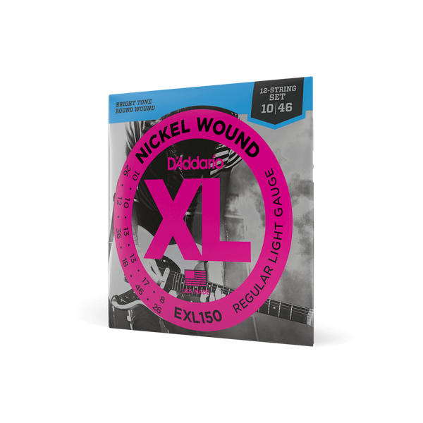 Струни для електрогітари D'ADDARIO EXL150 XL Nickel Wound Regular Light 12-String (10-46)