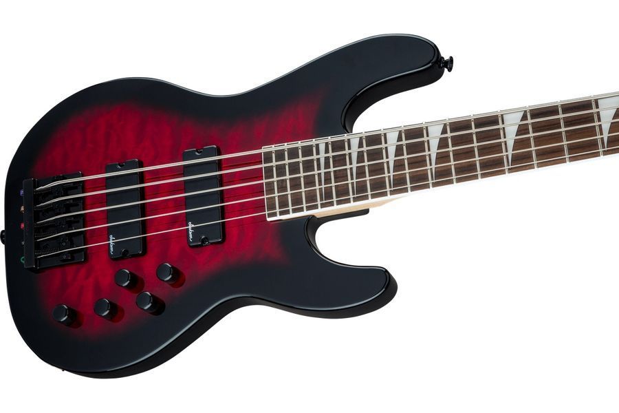 Бас-гитара JACKSON JS SERIES CONCERT BASS JS3VQ TRANPARENT RED BURST