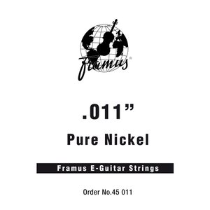 Струни для електрогітари FRAMUS 45011 Blue Label - Electric Guitar Single String, .011