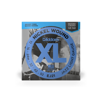 Струни для електрогітари D'ADDARIO EJ21 XL Nickel Wound Jazz Light (12-52)
