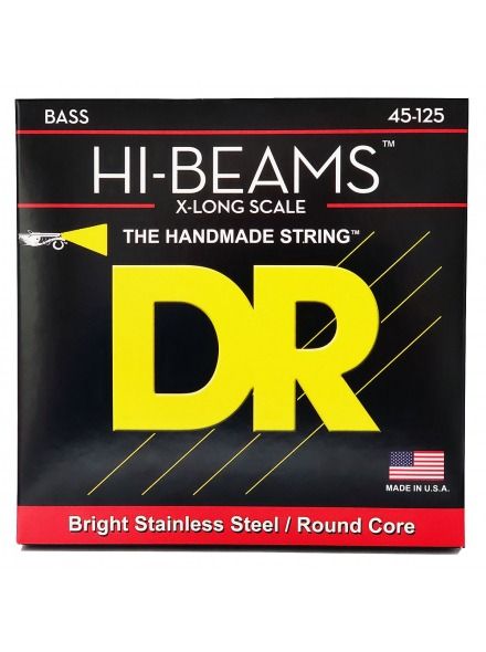 Струни для бас-гітари DR Strings HI-Beam Bass - Medium - Long Scale - 5-String (45-125)