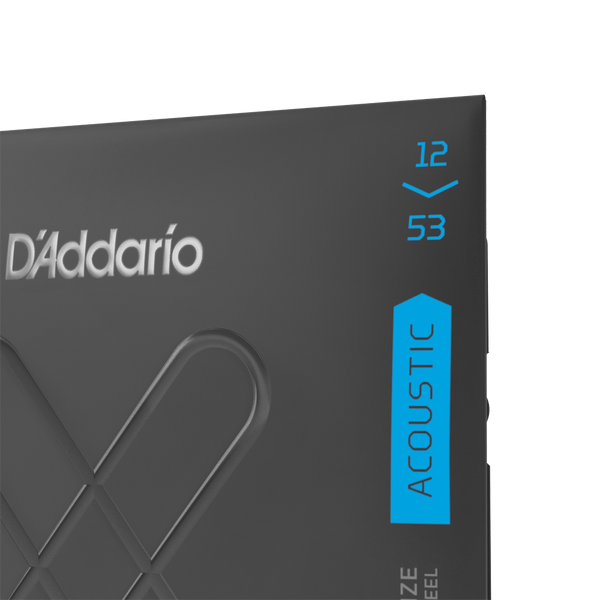 Струны для акустической гитары D'ADDARIO XTABR1253 XT 80/20 Bronze Light (12-53)