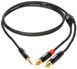Кабель Klotz KY7-150 Minilink Pro Y-Cable Black 1.5 м - фото 1