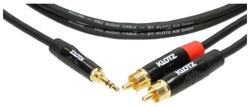 Кабель Klotz KY7-150 Minilink Pro Y-Cable Black 1.5 м