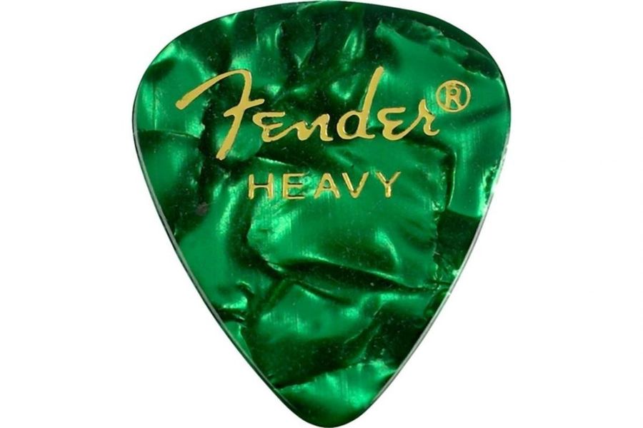 Набор медиаторов Fender 351 Premium Celluloid Green Moto Heavy
